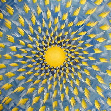 Yellow Blue Explosion